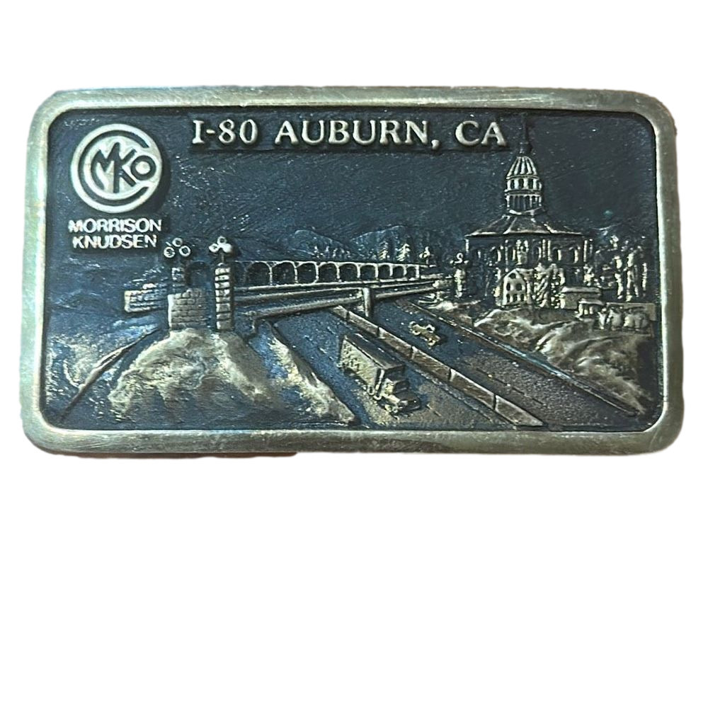 MKO I-80 Vintage Auburn, Ca Brass Buckle